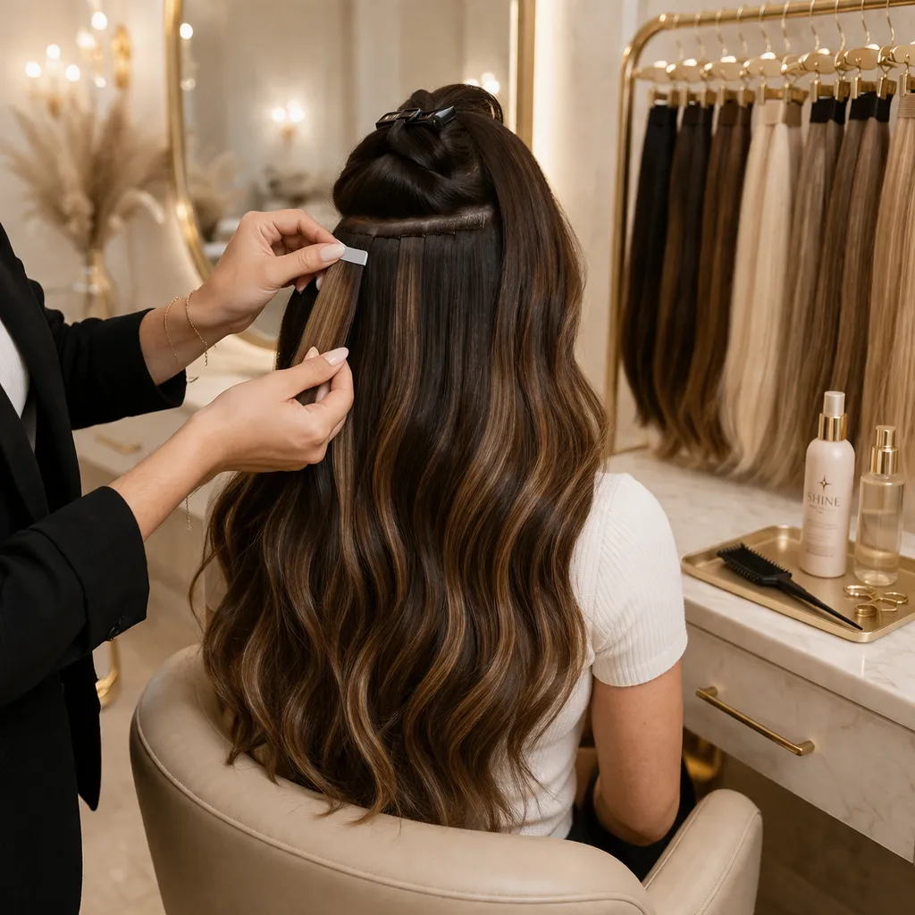 Hair Extensions services in Houston | Shine Beauty Salon